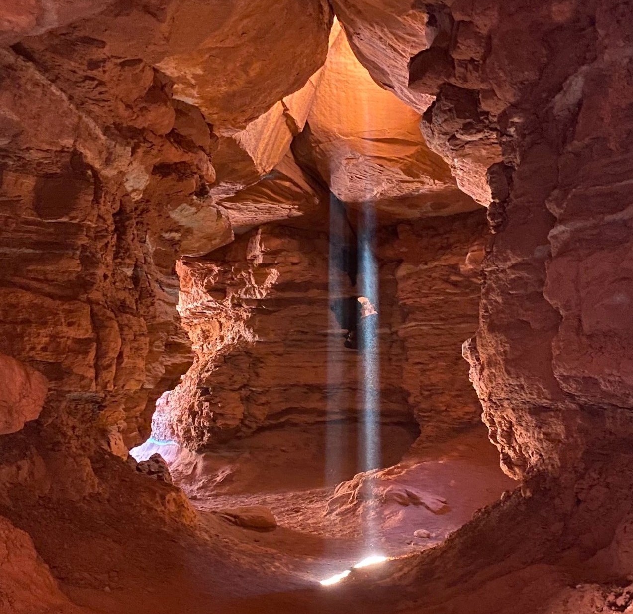 Catacomb Caves sandstone cave in Moab Utah