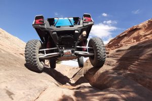 Great shot of the widge obstacle on Poison Spider ATV side by side tour